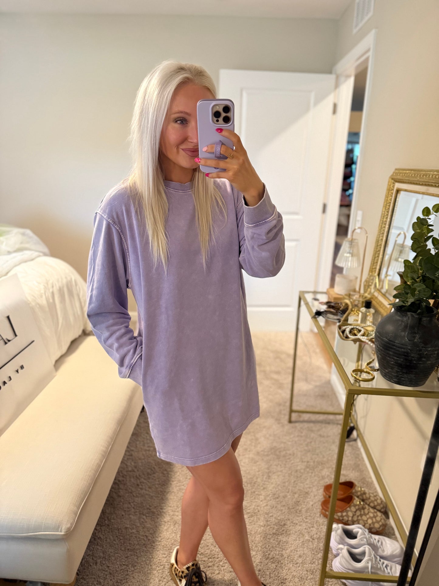 Lavender Sweatshirt Mini