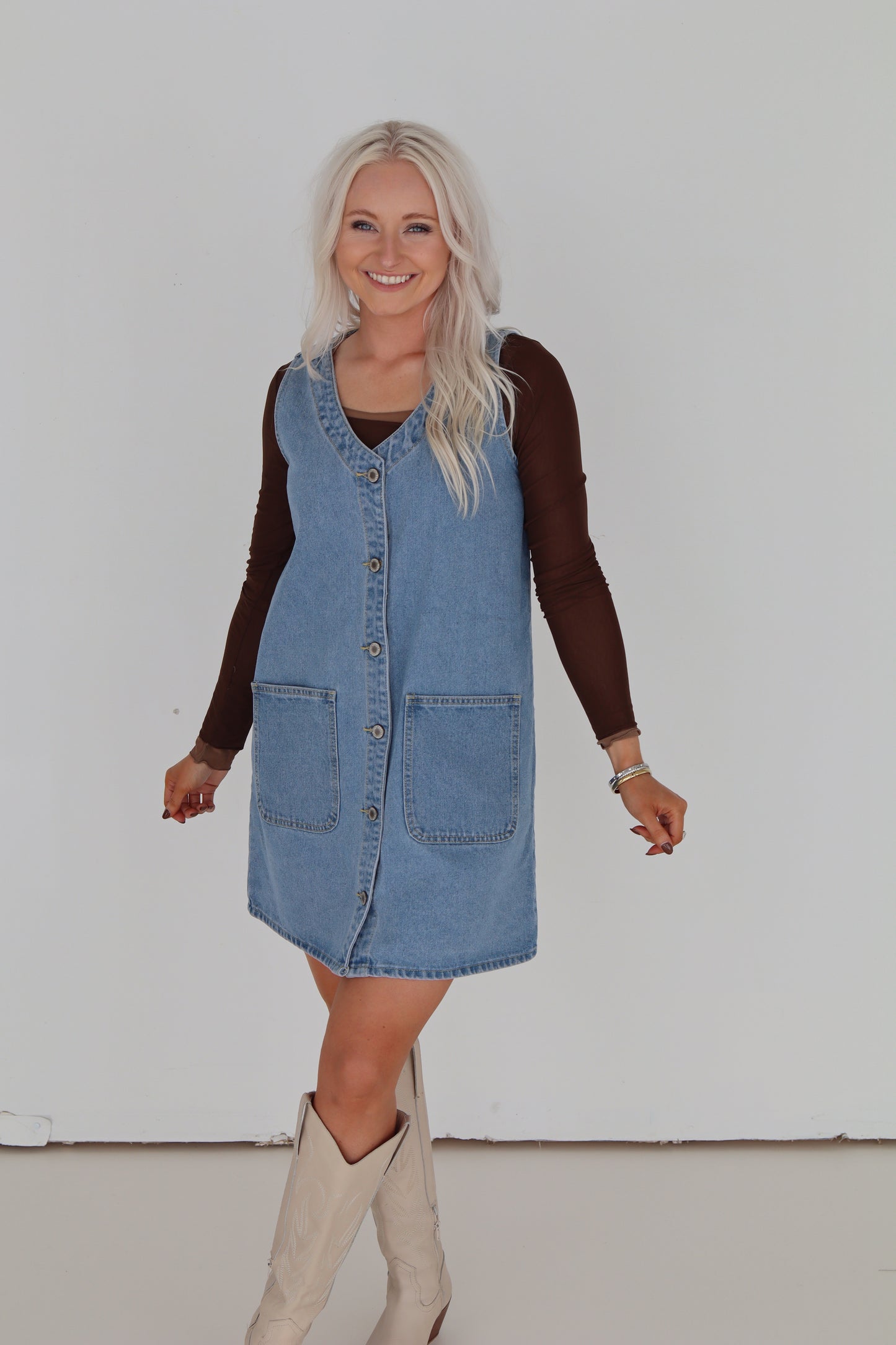 Delilah Denim Button Up Mini