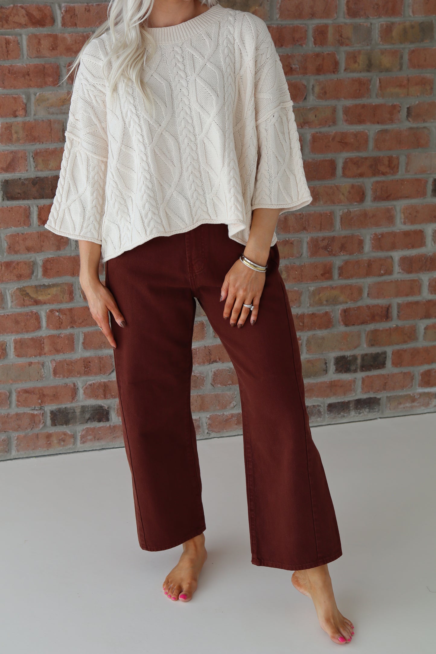 Cinnamon Barrel Twist Denim