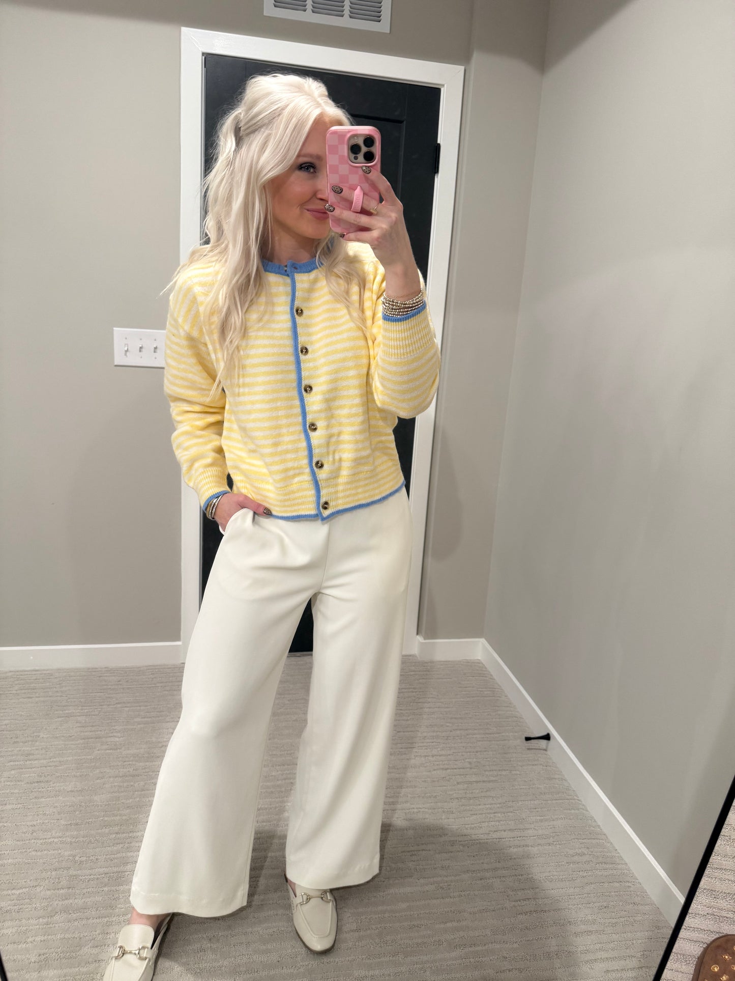 Yellow & Blue Cardigan