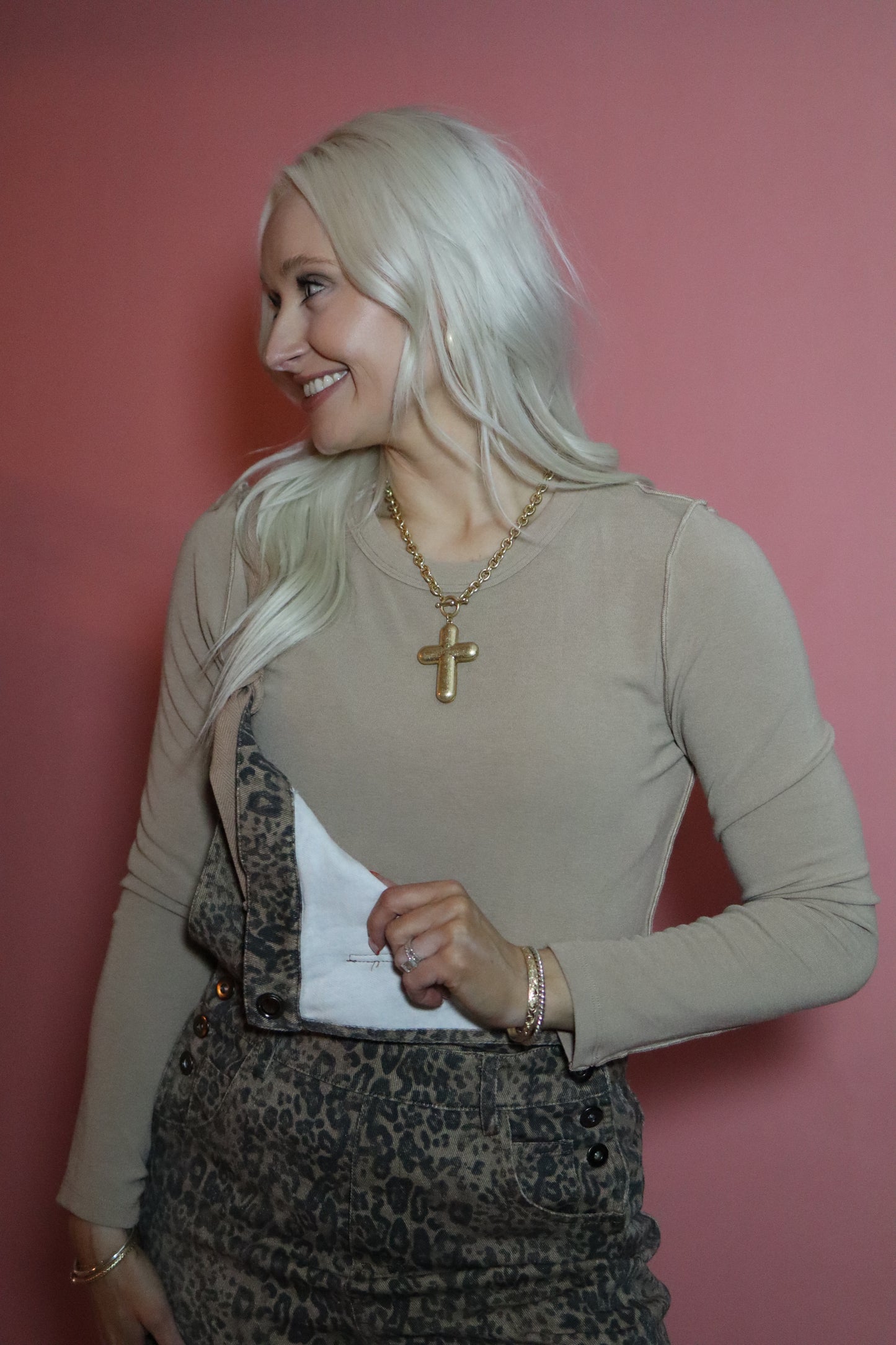 Mocha Leopard Overalls