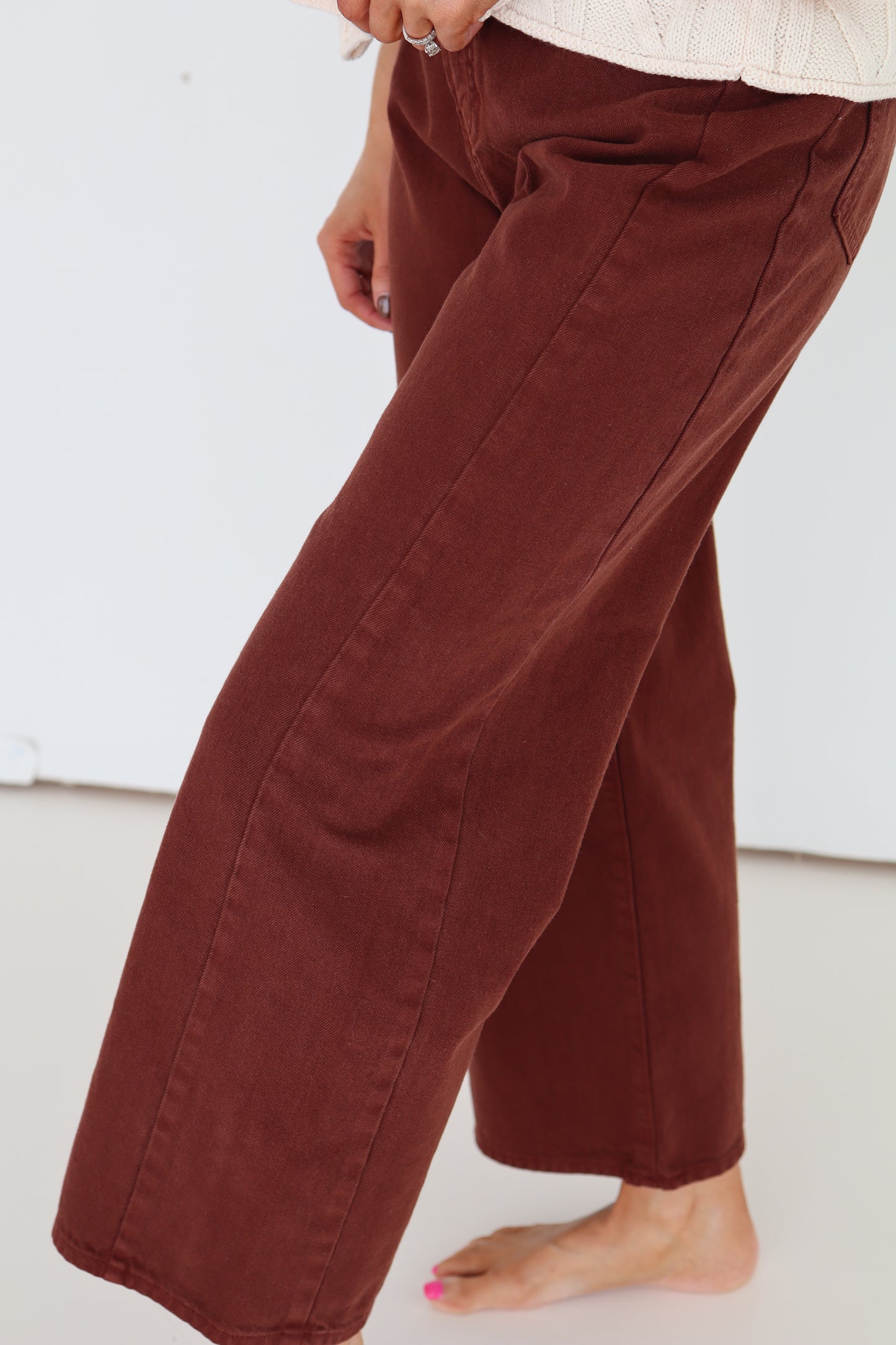 Cinnamon Barrel Twist Denim