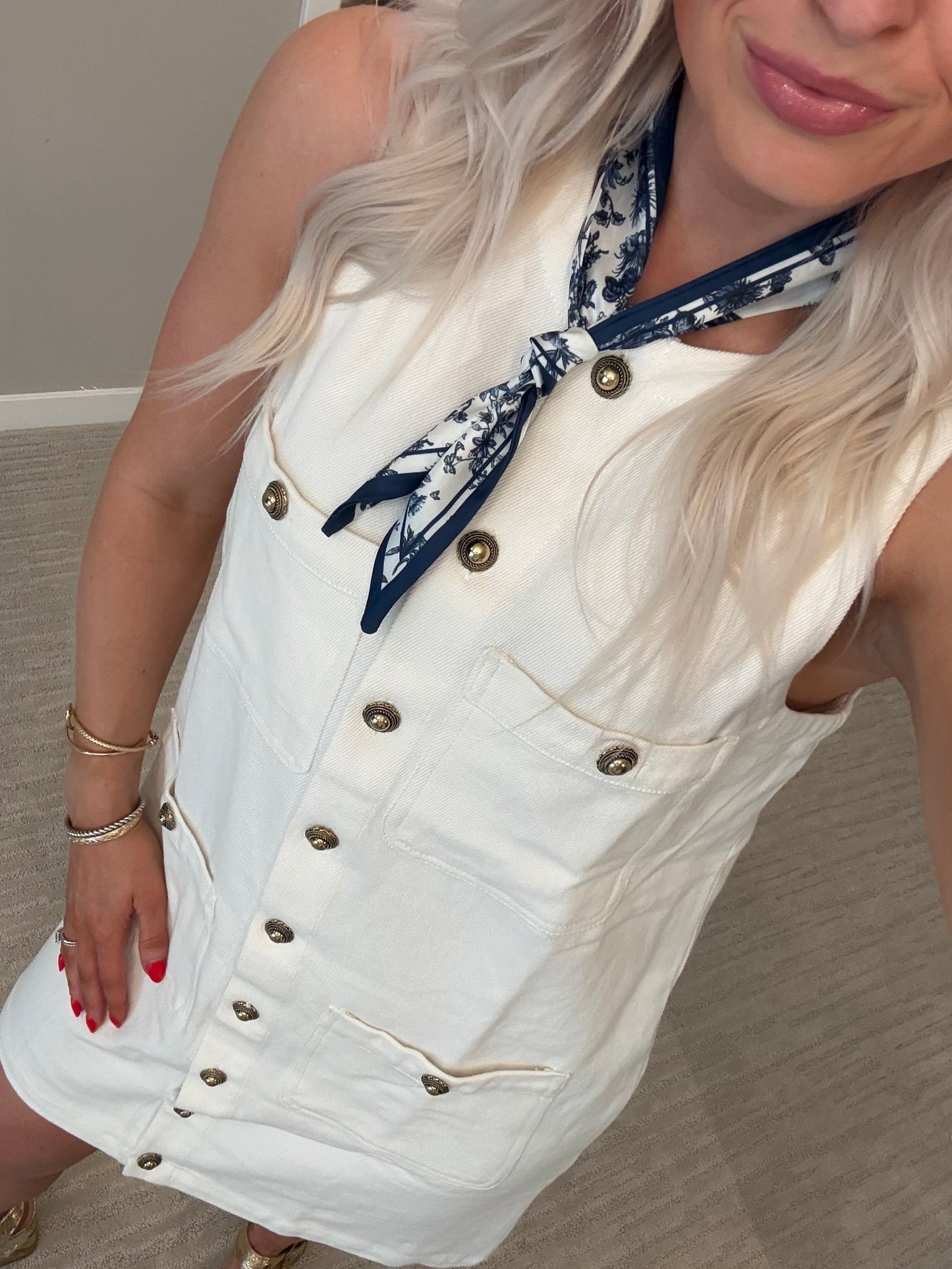 Nautical Nicole Denim Mini