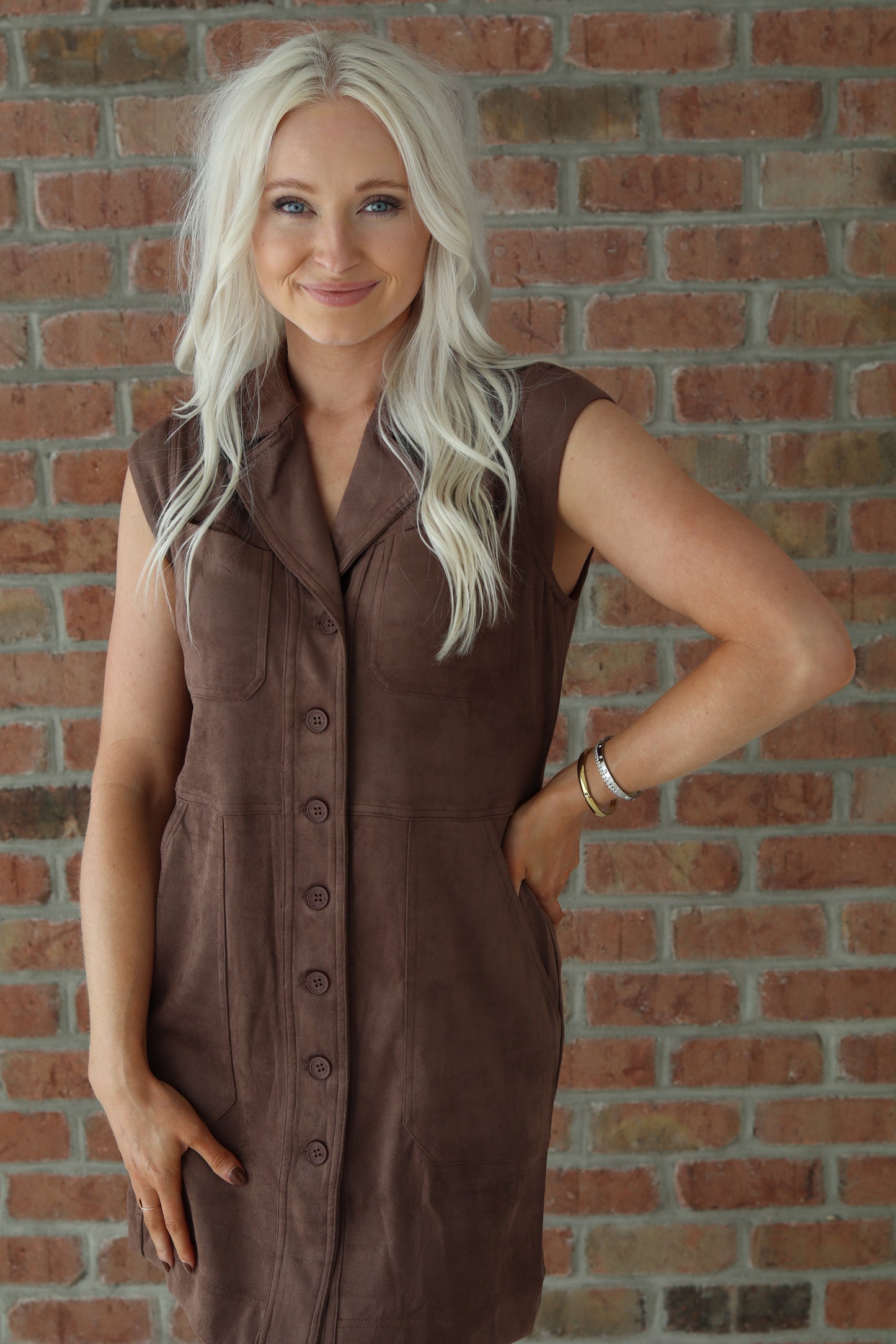Dark Brown Suede Mini