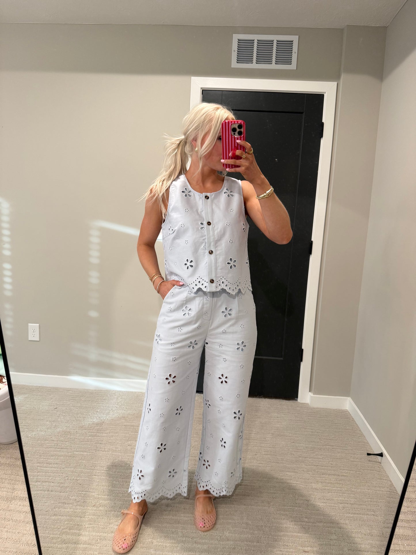 Ivy Blue Eyelet Pant