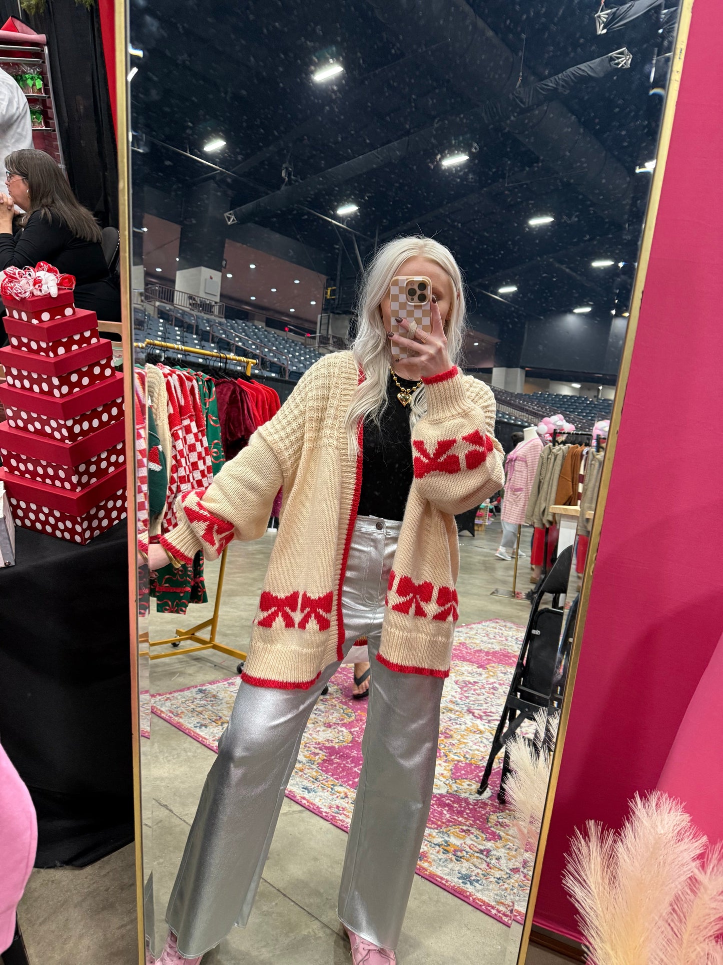 Metallic Silver Denim