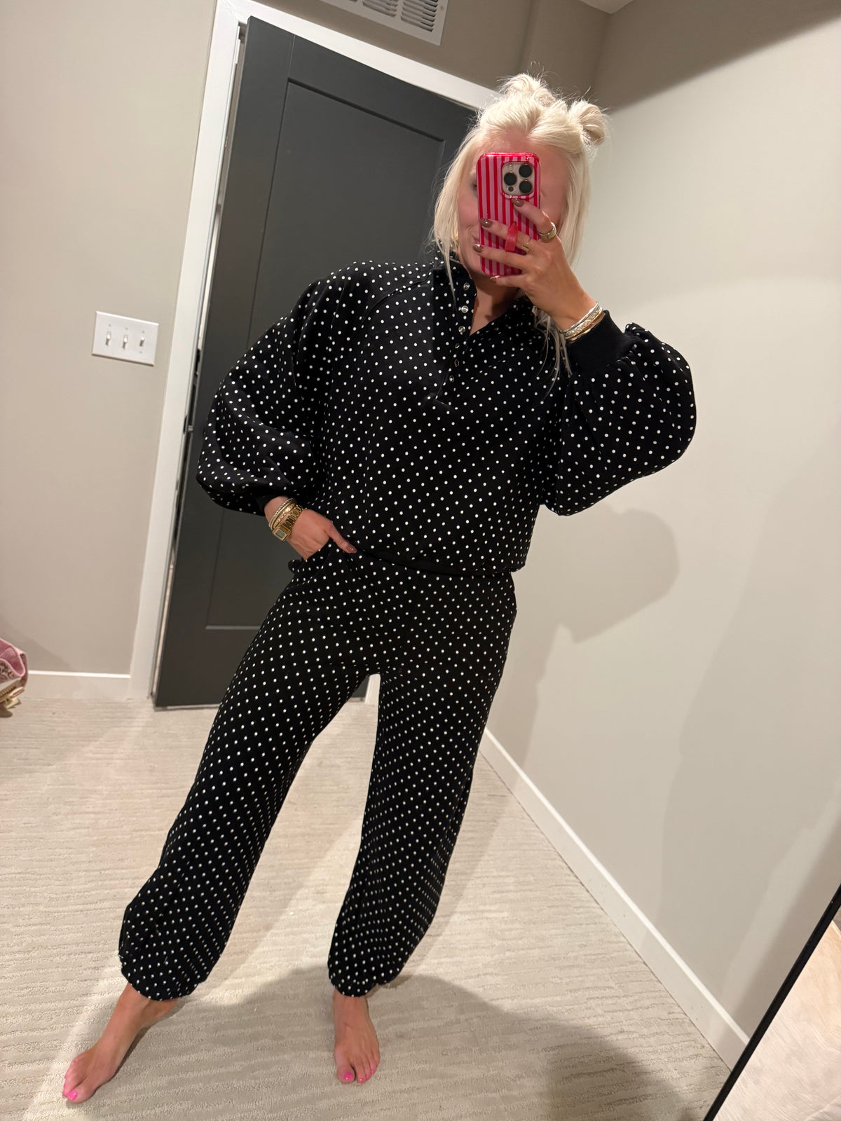 Carolin Polka Dot Jogger Pant