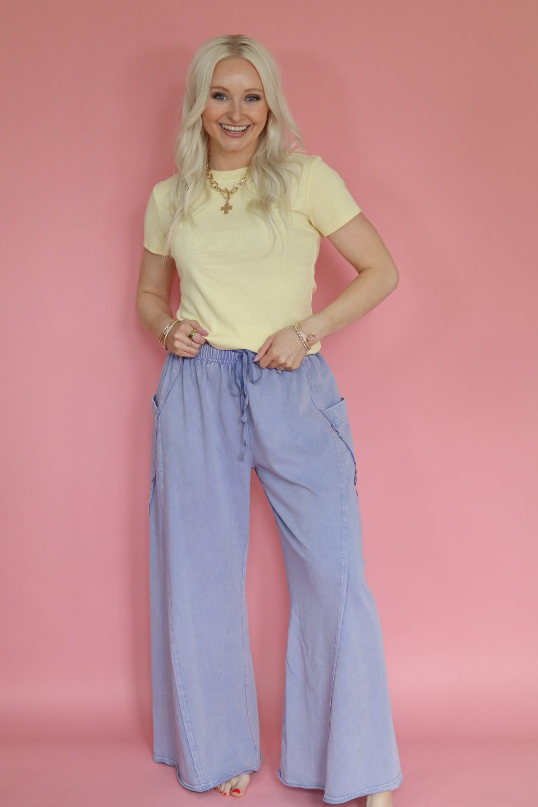Lavender Mist Flowy Pant