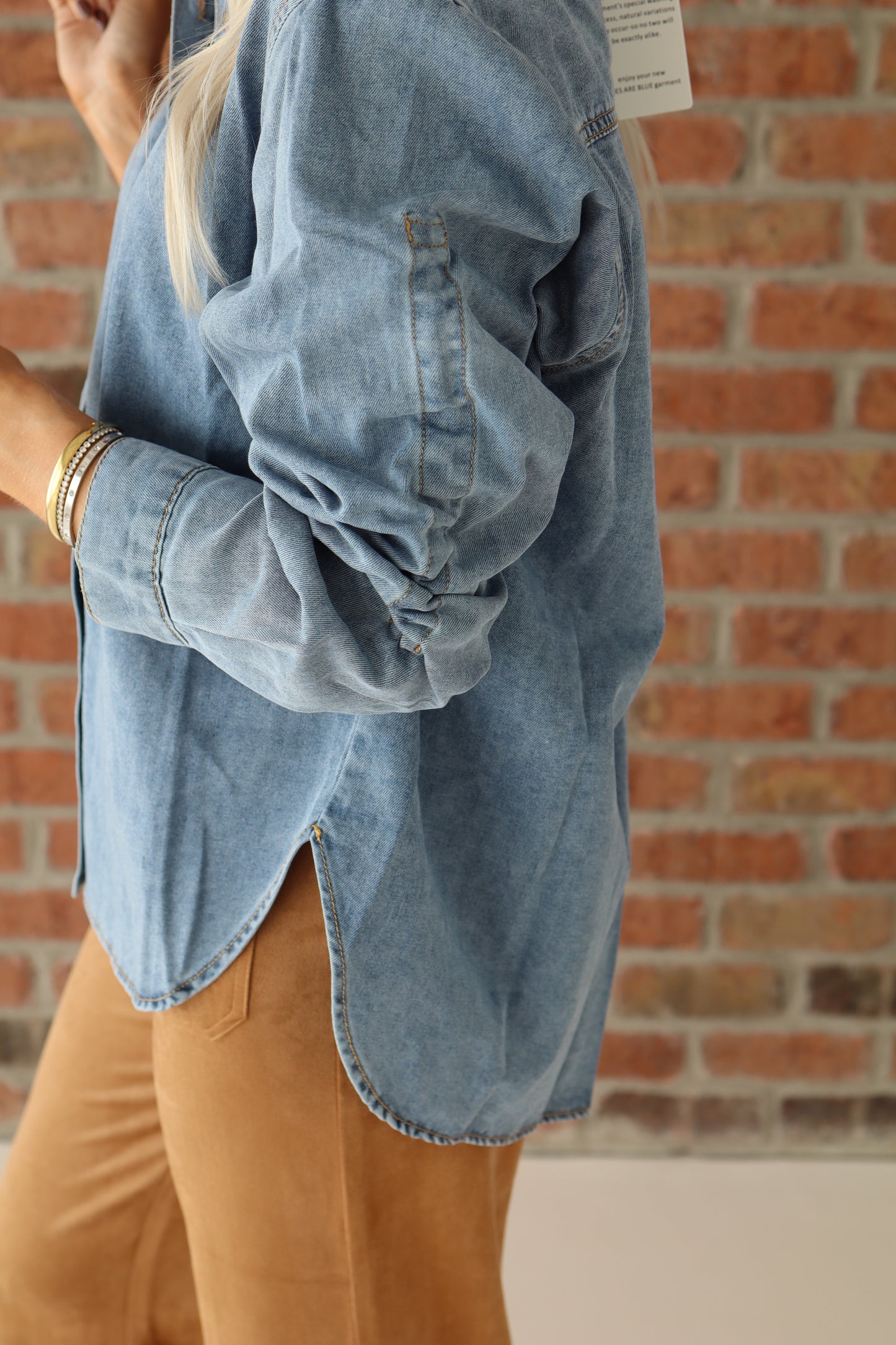 Denim Blue Button-Up