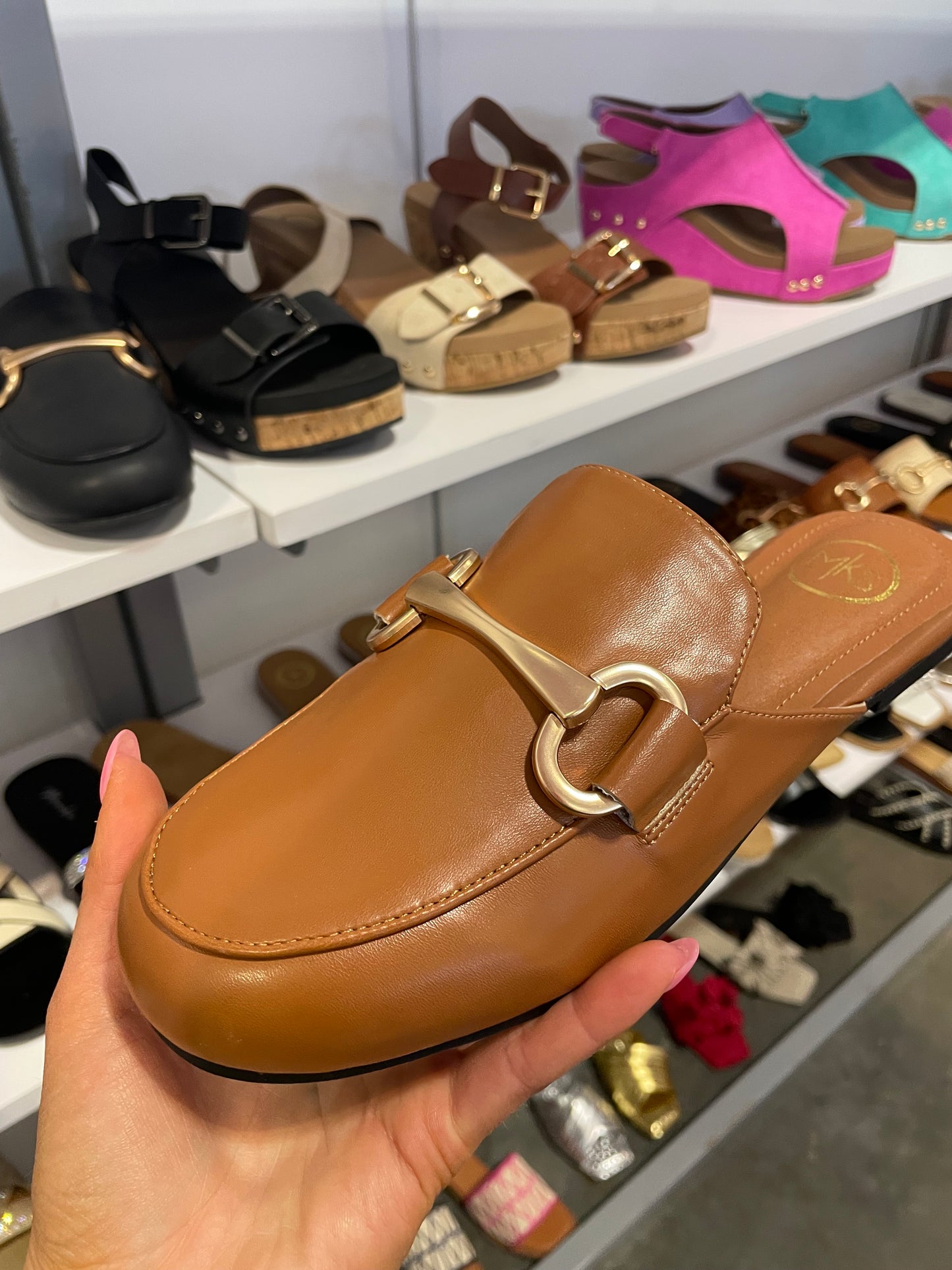 Tan Diva Mule