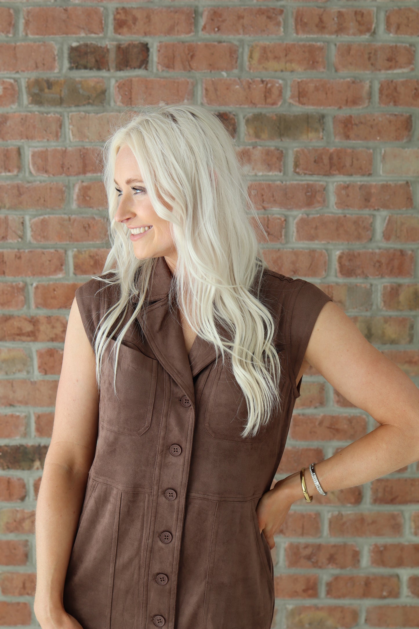 Dark Brown Suede Mini