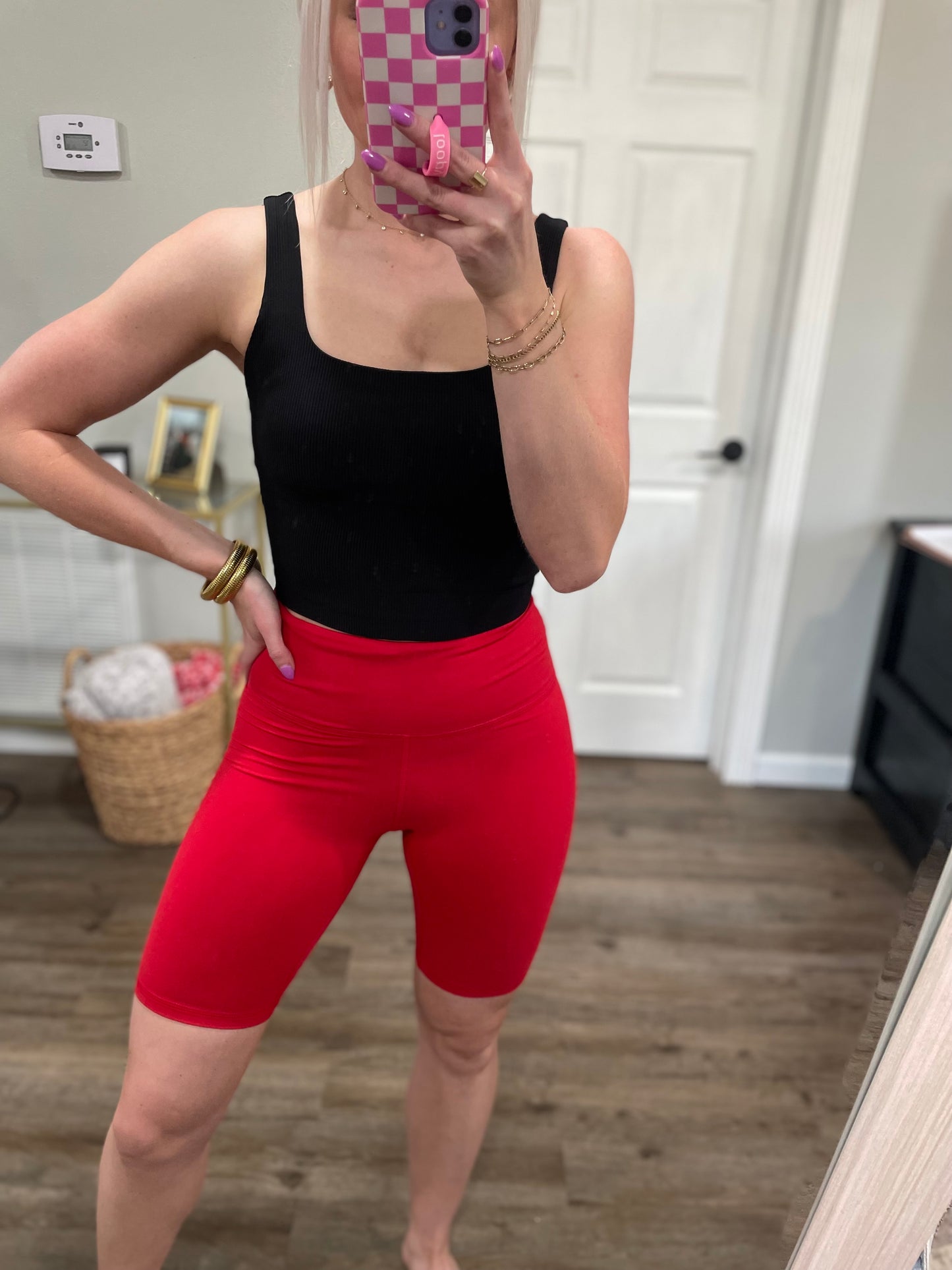 Ribbed Square Neck Tank