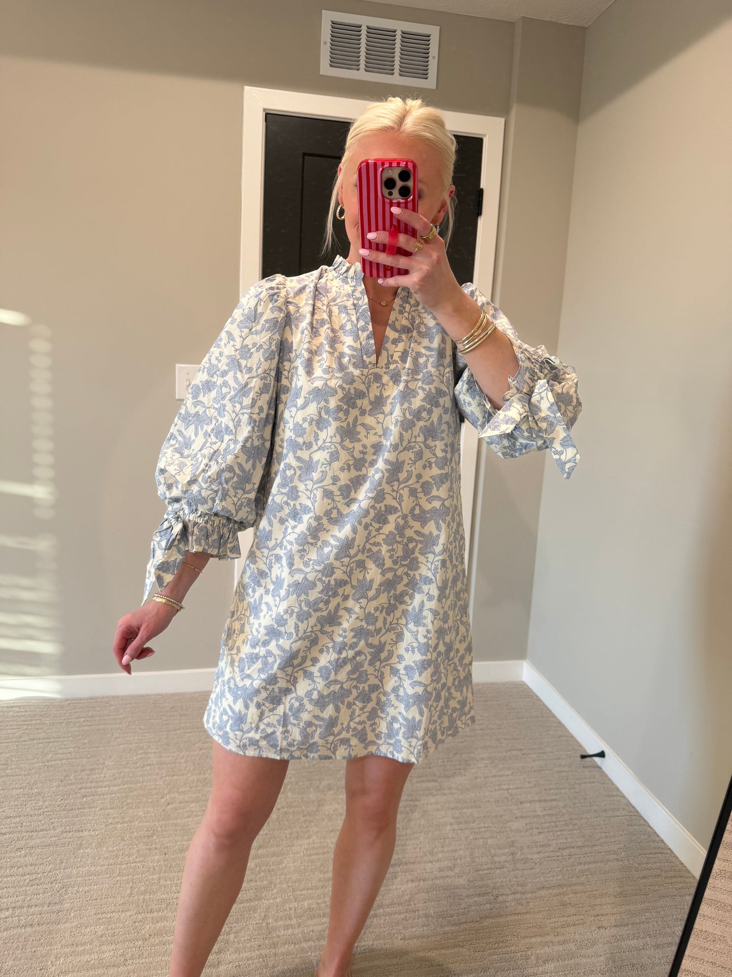 Harley Blue Floral Mini