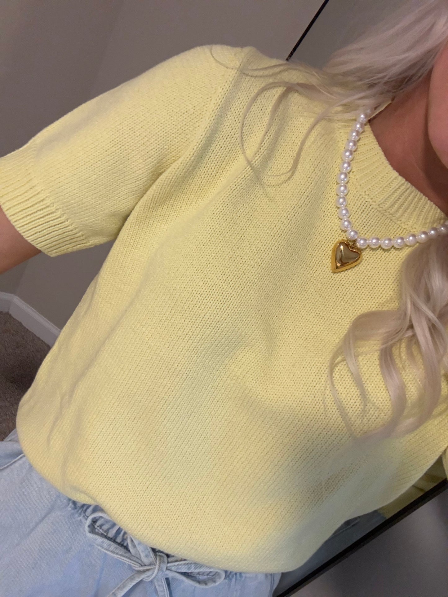 Lemon Sweater Top