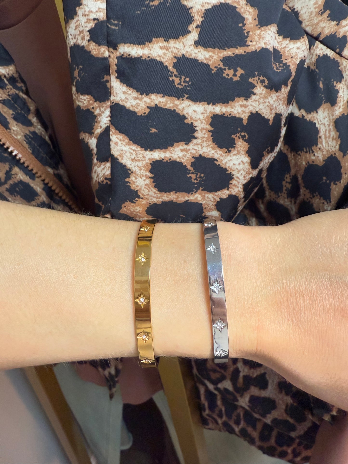 Starburst Open Bangle