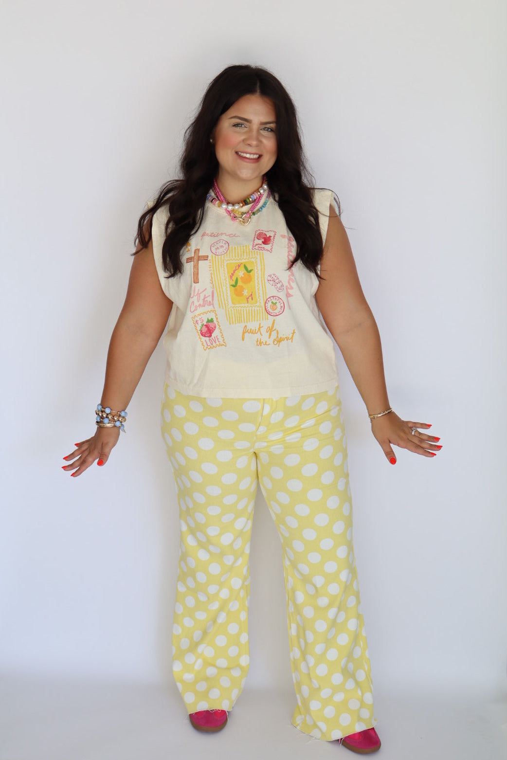 Yellow Polka Dot Pant