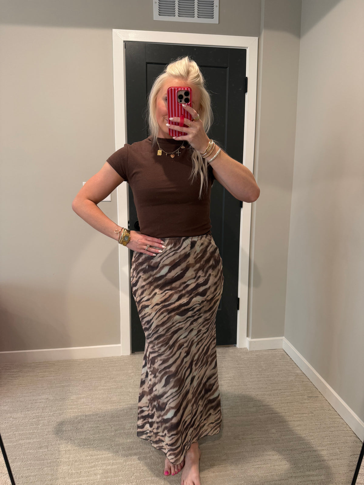 Darla Chocolate Knit Tee