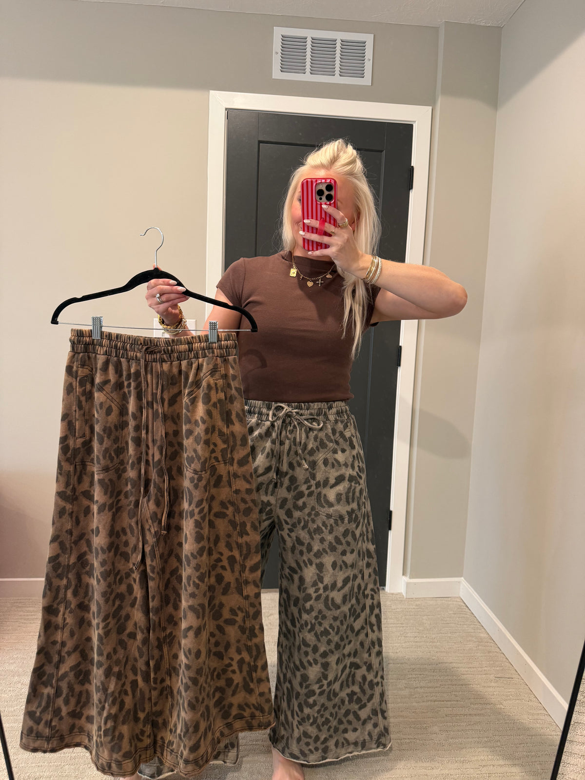 Leopard Ellie Easel Pant