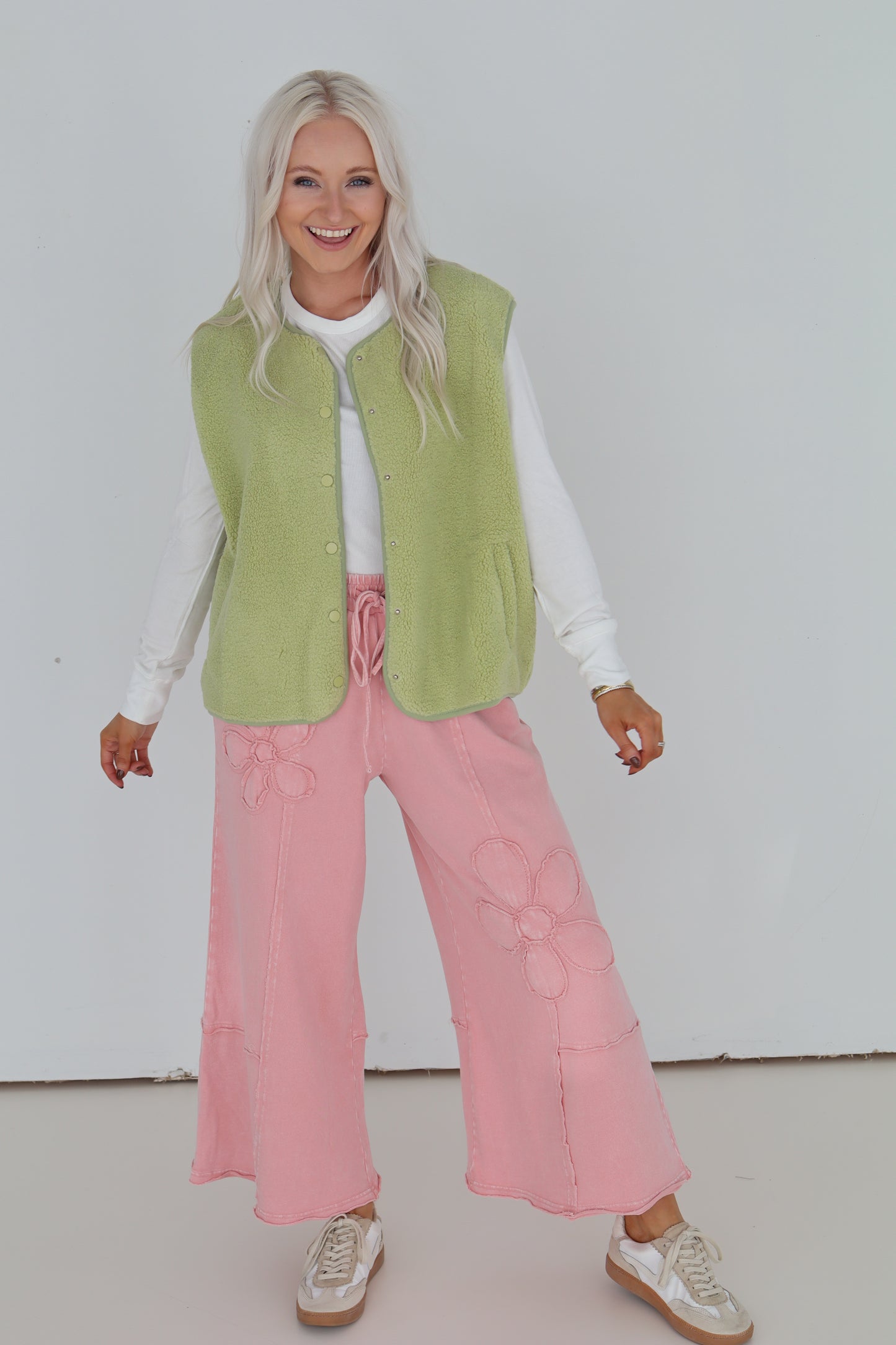 Allison Dried Rose Patch Pant