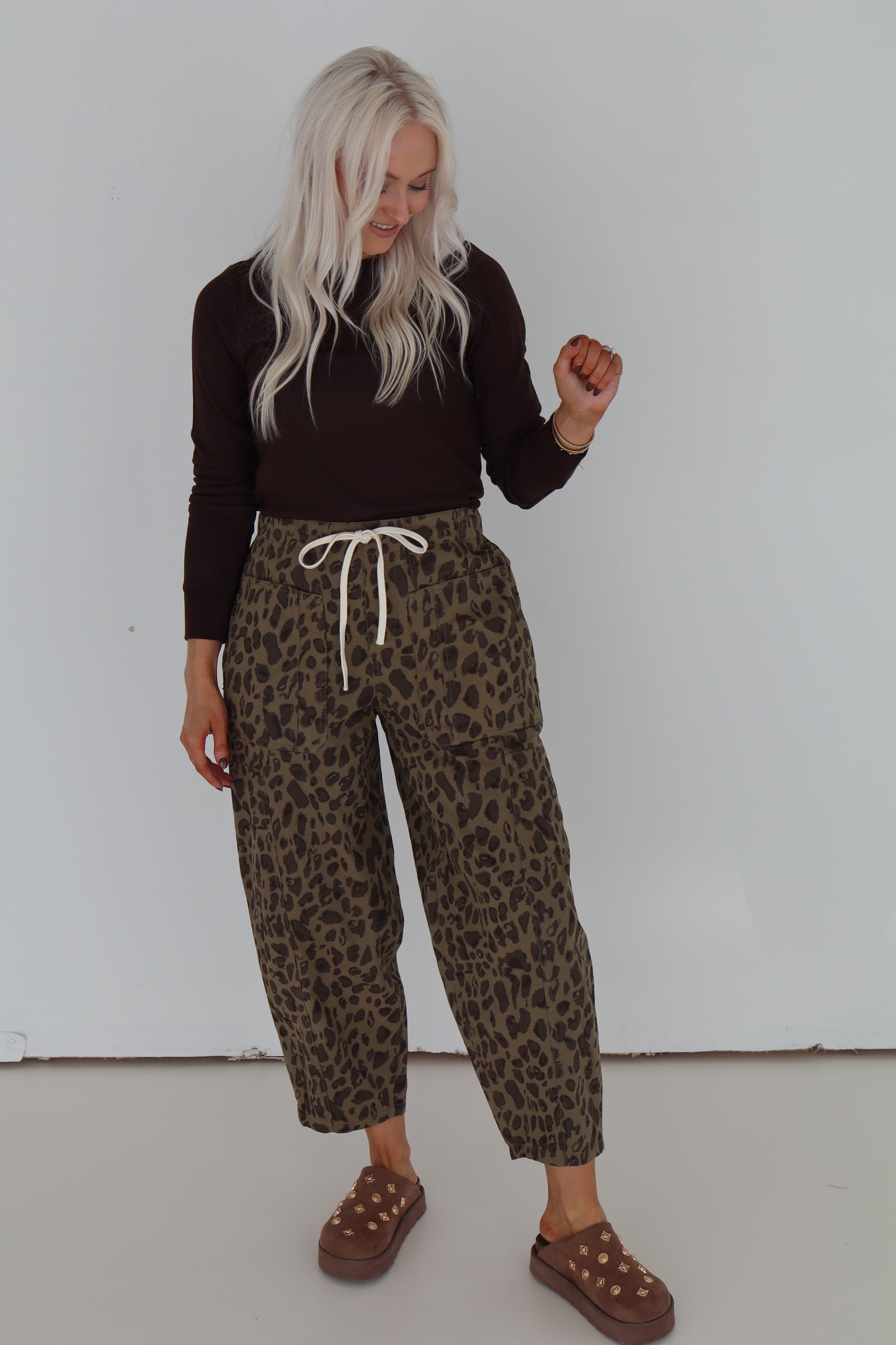 Chaney Cheetah Barrel Pant