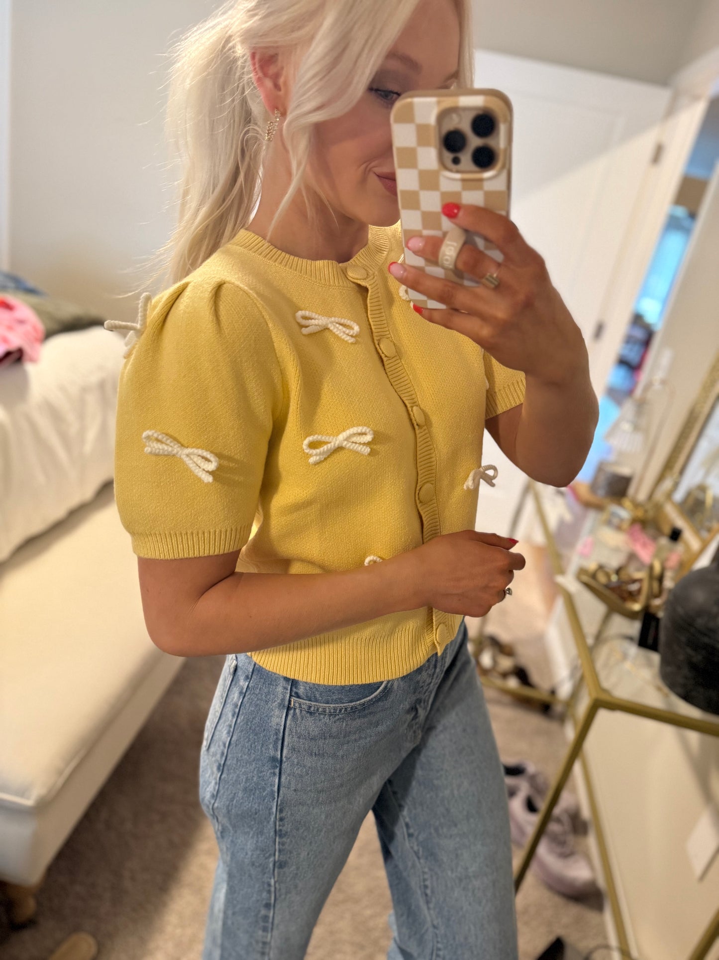 Dandelion Bow Sweater Cardigan