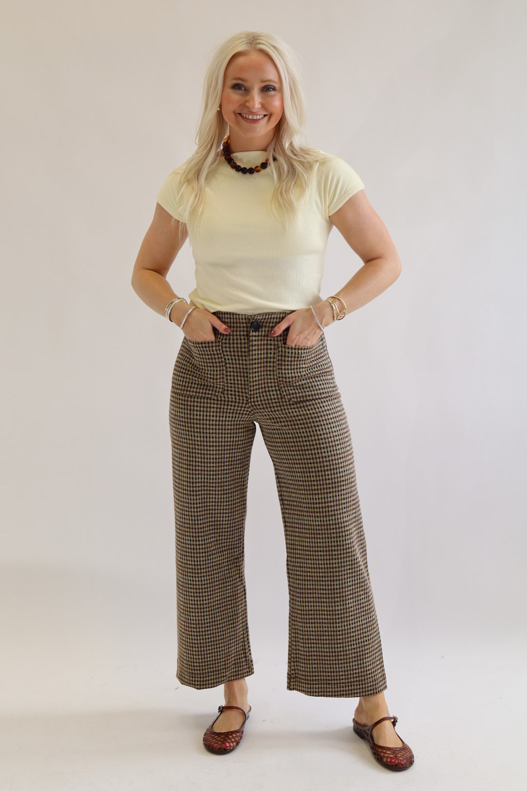 Cream Taupe Tee