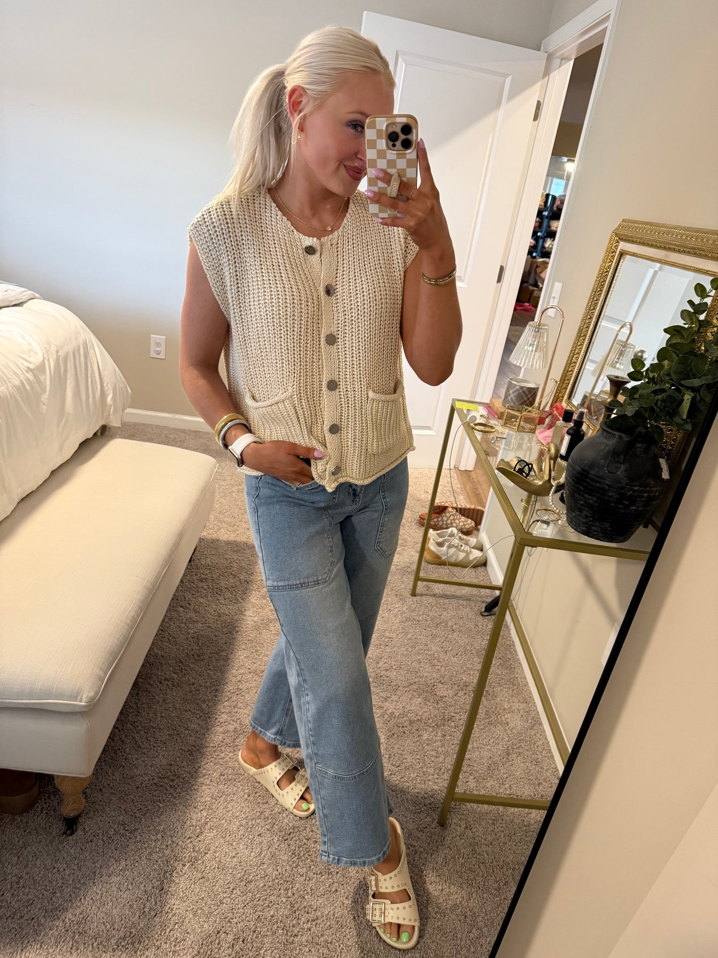 Lt. High Rise Cropped Denim