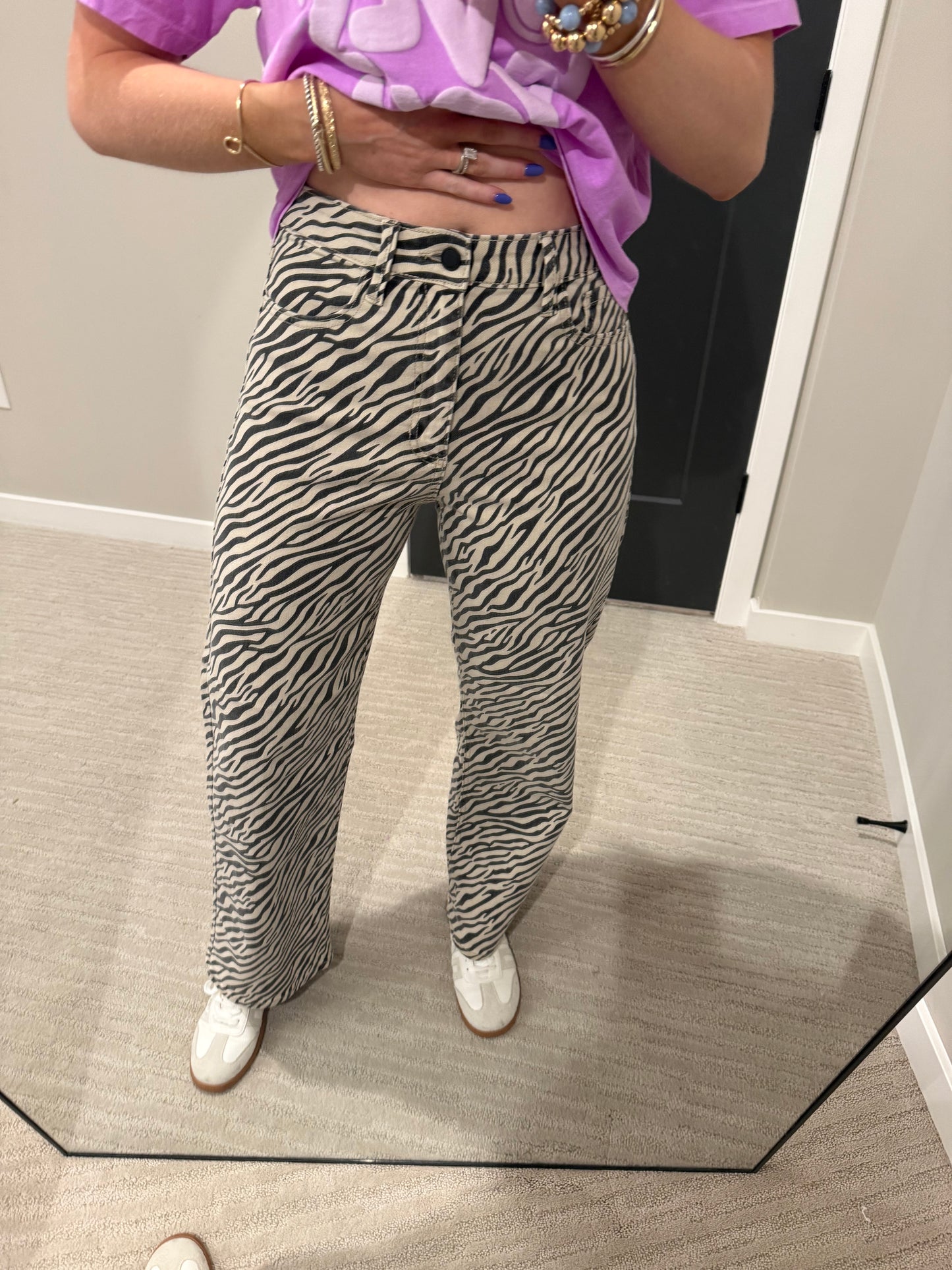 Zebra Straight Denim