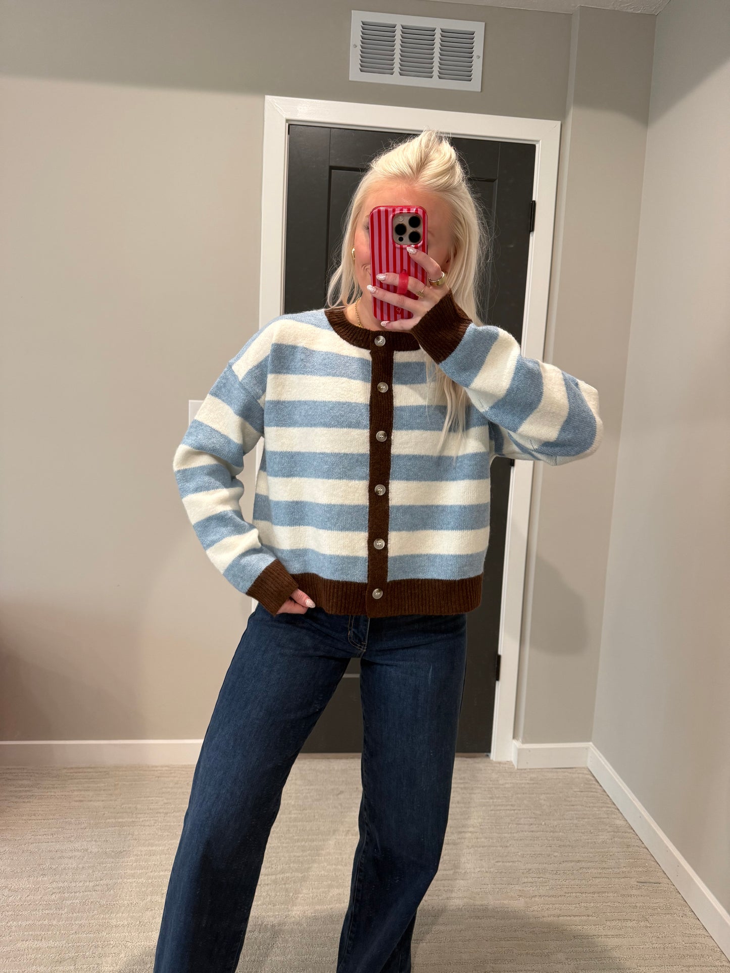 Sky Brown Cardigan