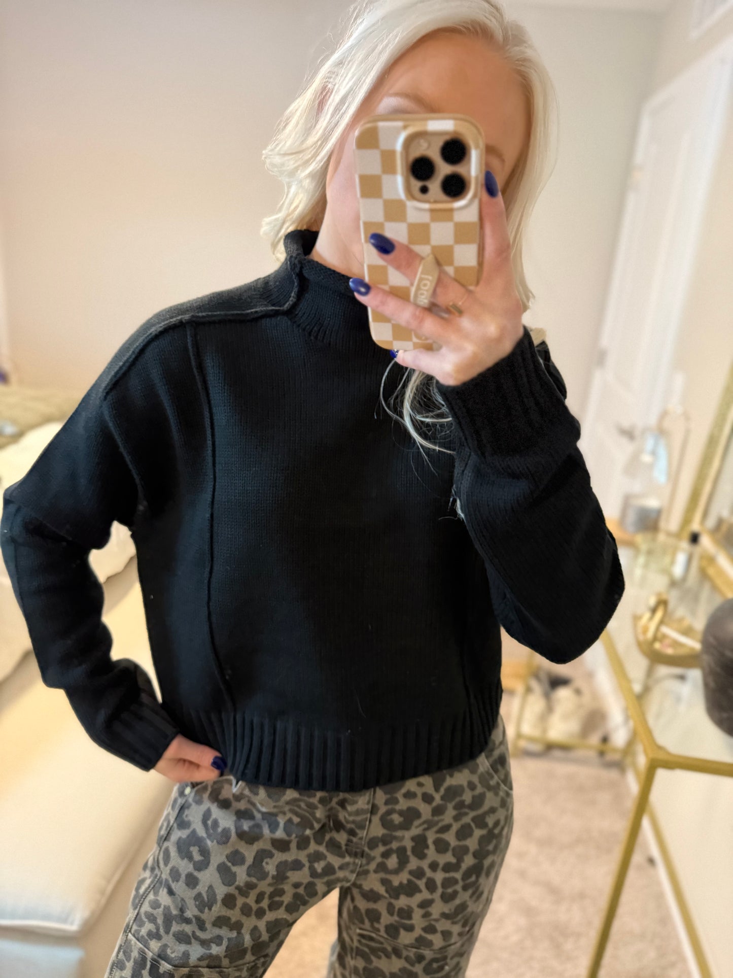 Black Knit Sweater