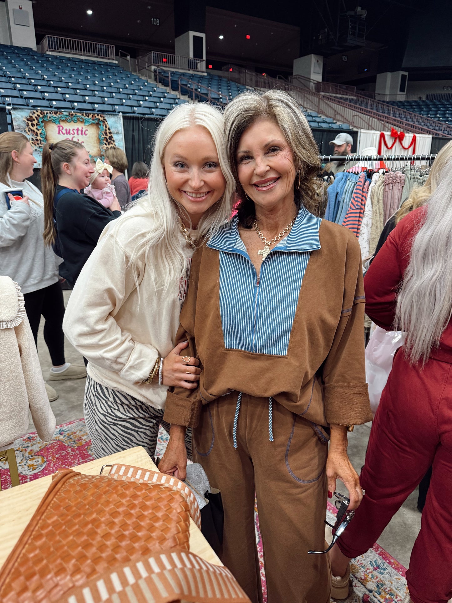 Denim & Brown Lounge Set