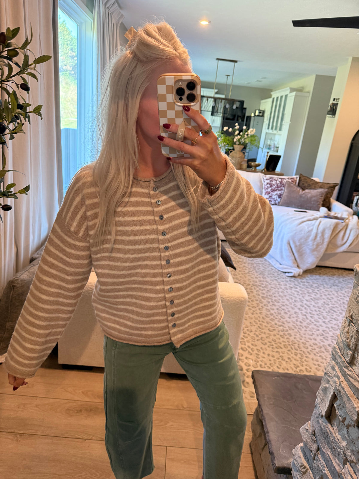 Natalie Stripe Cardi