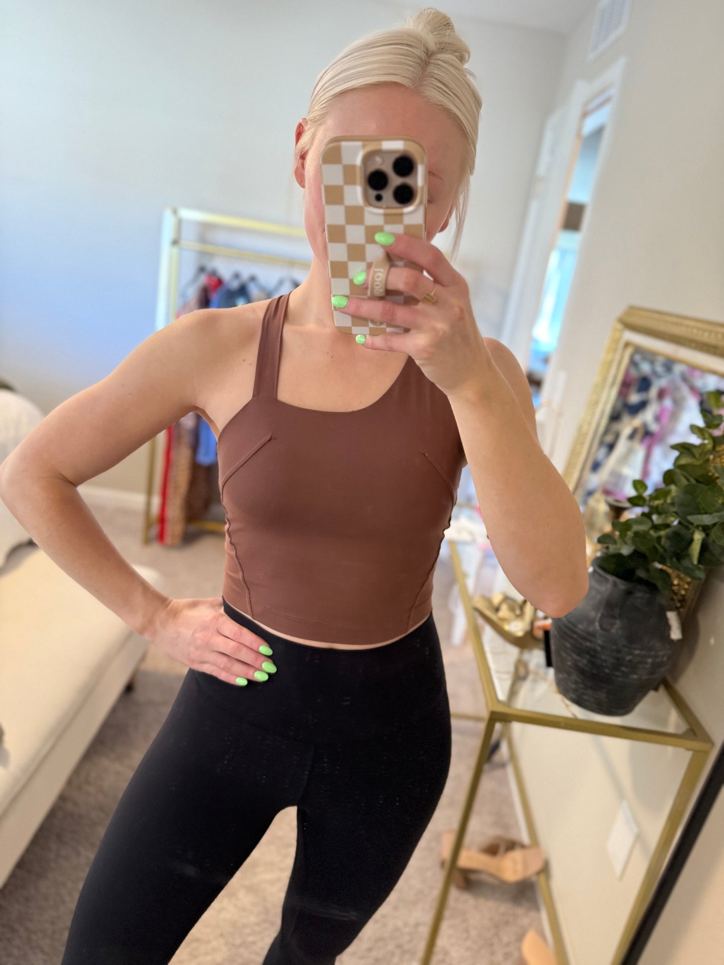 Butter Sleeveless Strap Crop Top