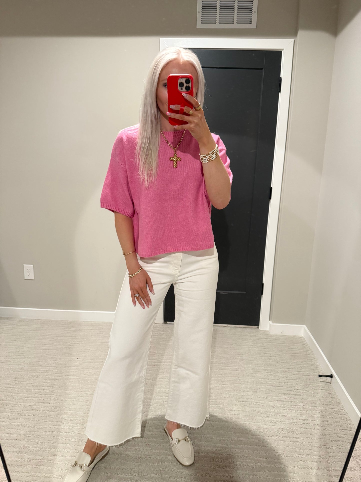 Patrick Pink Sweater Top