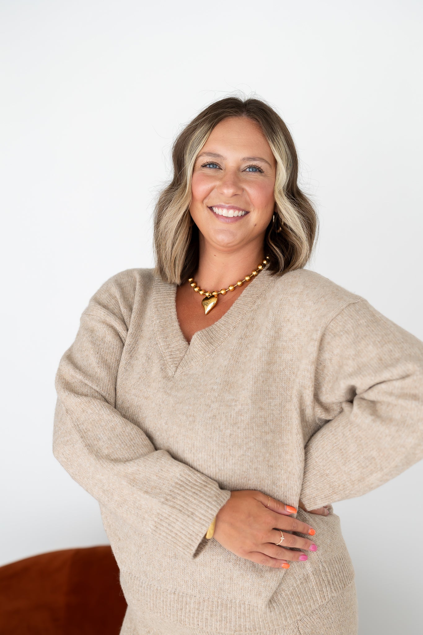 Mocha Sweater Skirt Set