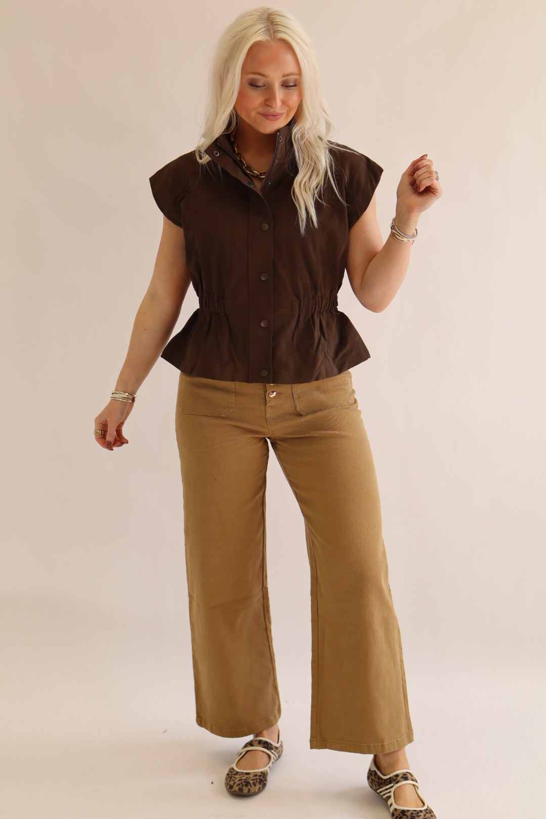 Connor Gold Button Denim