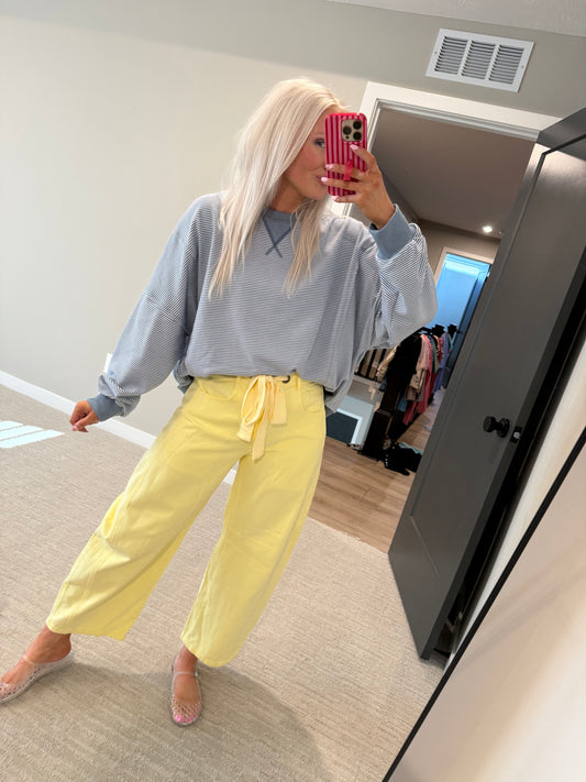 Darla Ivory & Denim Soft Top