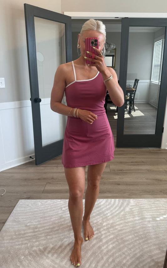 Maroon Motion Skort Mini