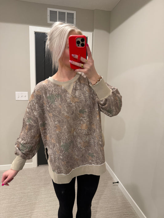 Joss Camo Crewneck