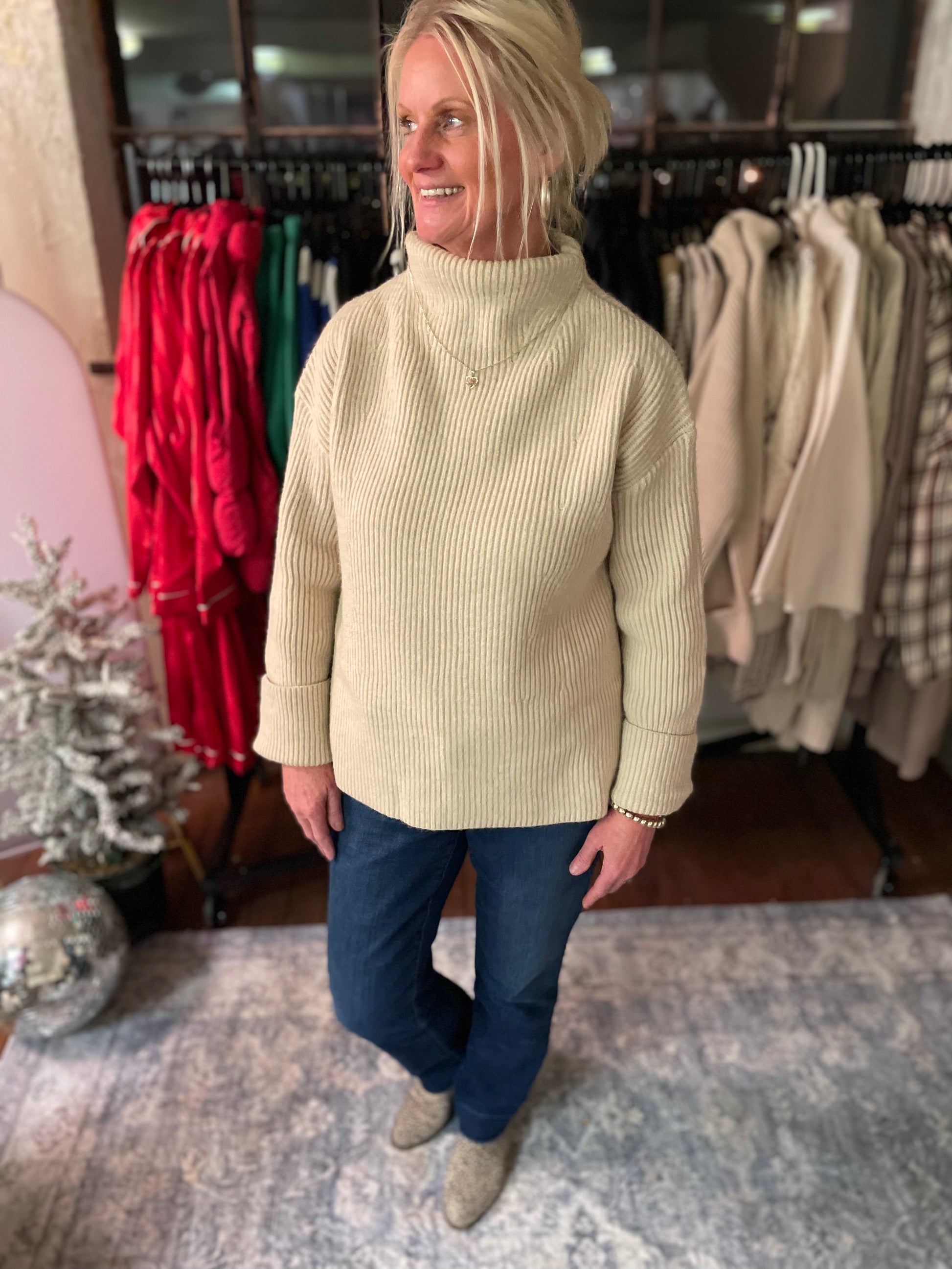Oatmeal clearance oversized sweater