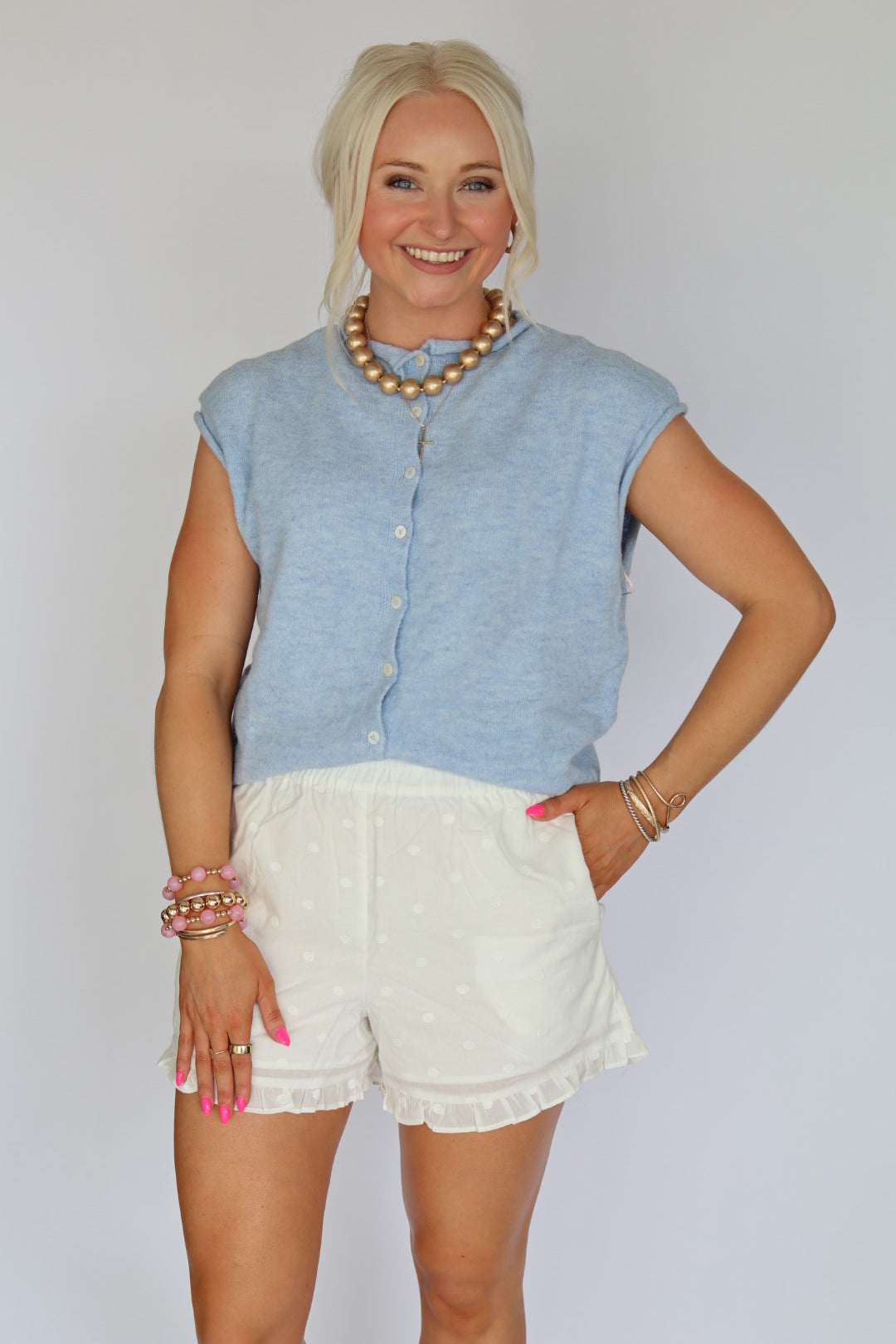 Winston White Polka Dot Short