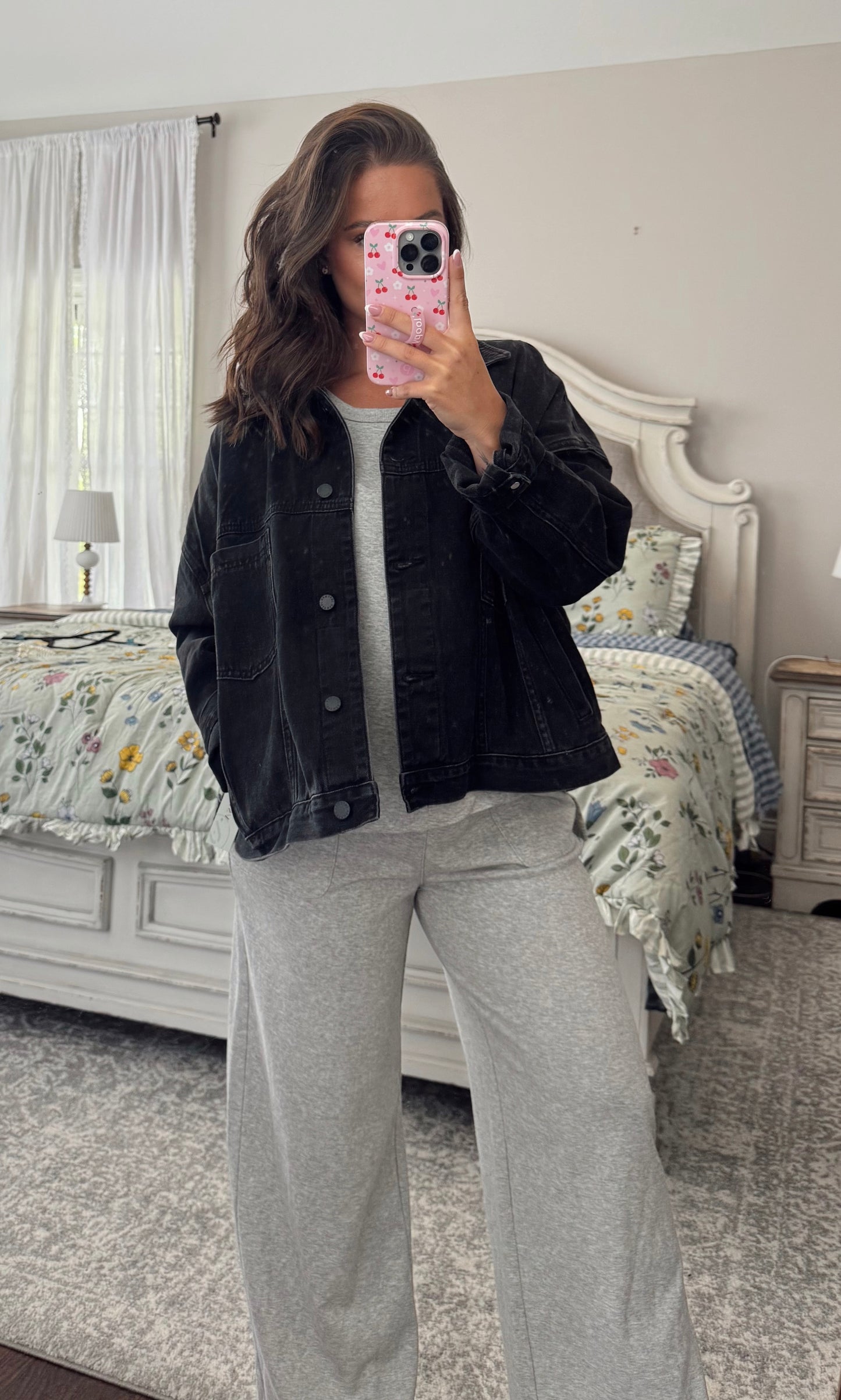 Black Utility Denim Jacket