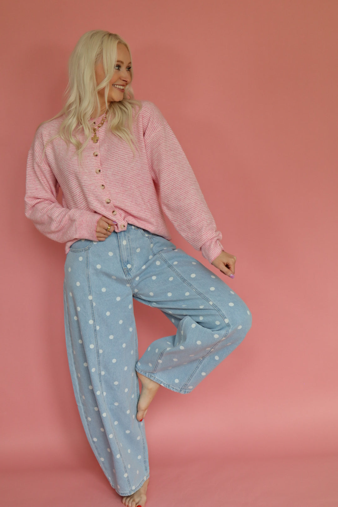 Dottie Denim Barrel Pant
