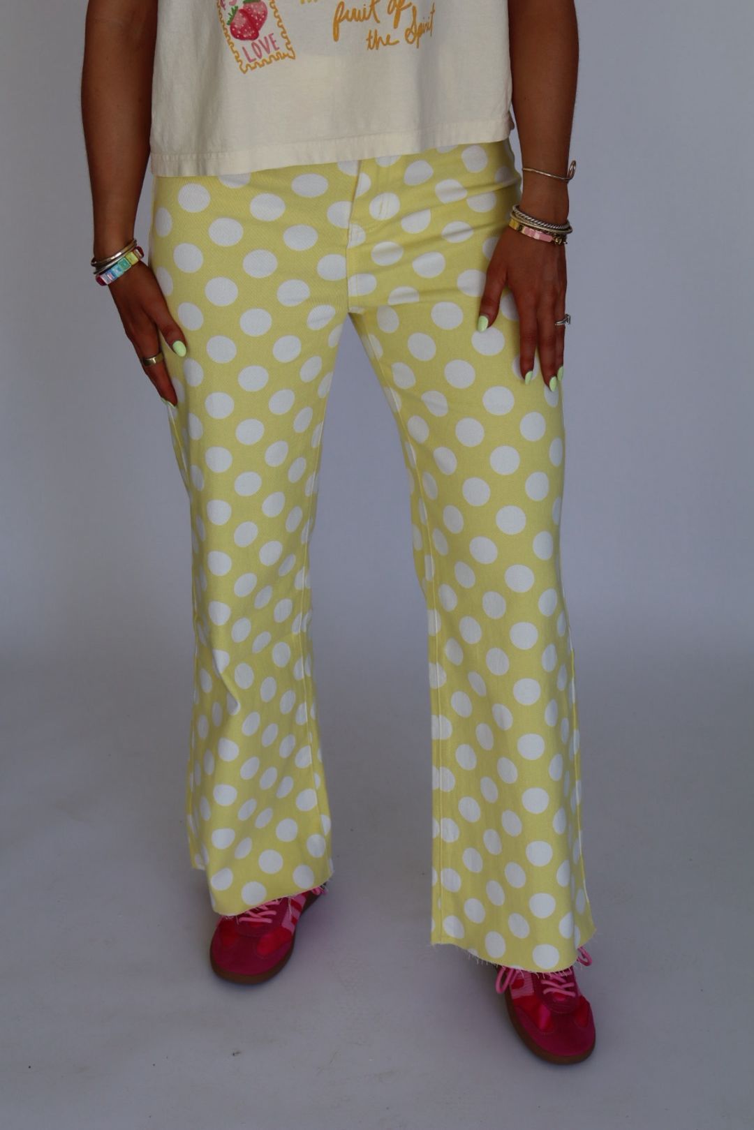 Yellow Polka Dot Pant