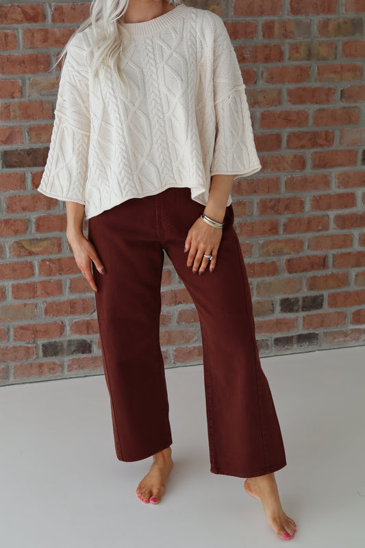 Cinnamon Barrel Twist Denim