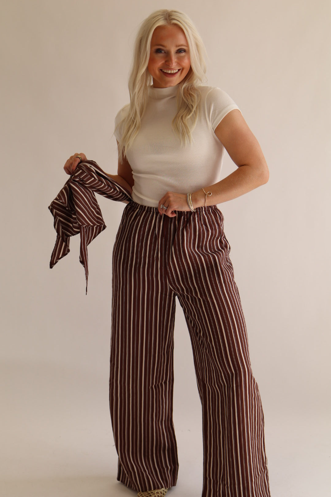 Honey Stripe Scarf Pant