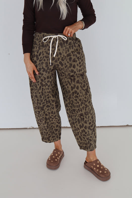 Chaney Cheetah Barrel Pant