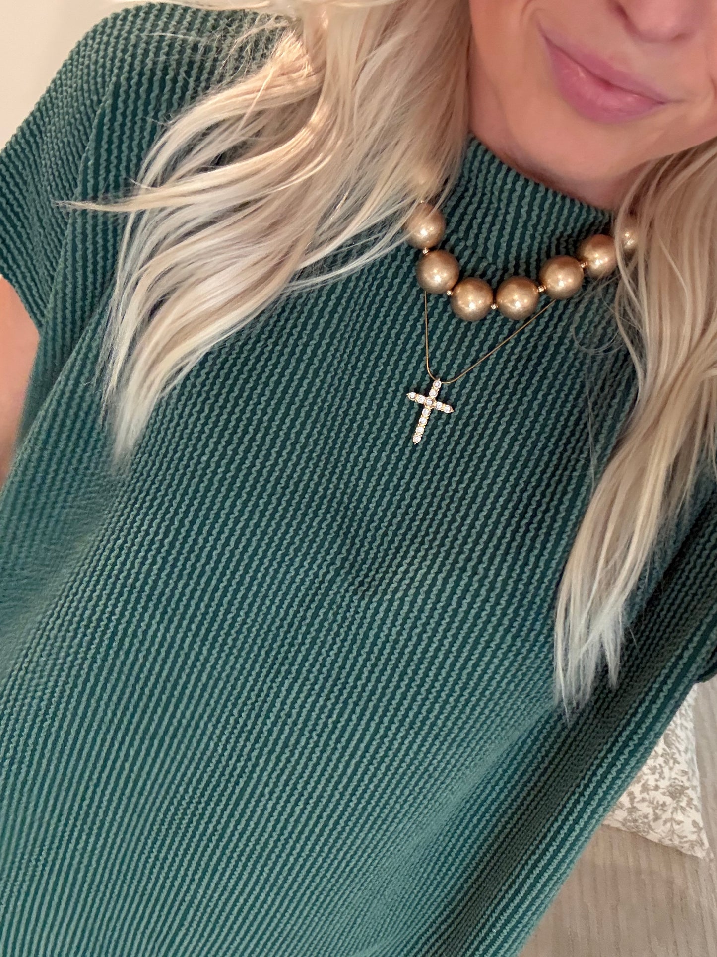 Hunter Green Ribbed Set