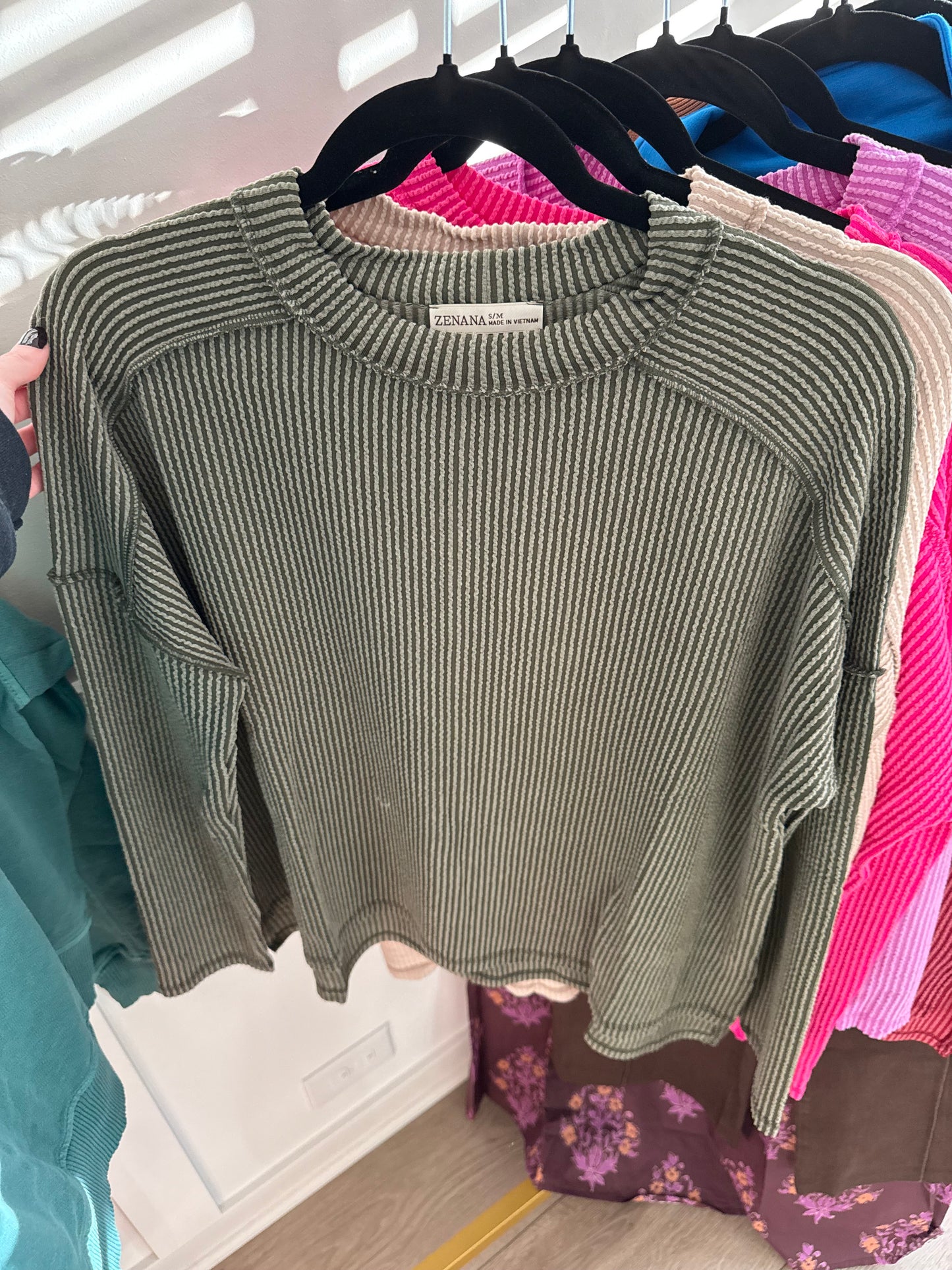 Rosie Ribbed Long Sleeve