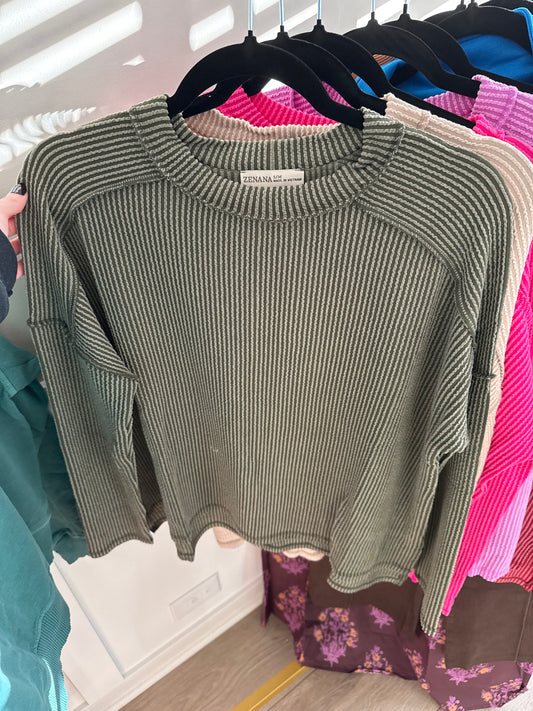 Rosie Ribbed Long Sleeve